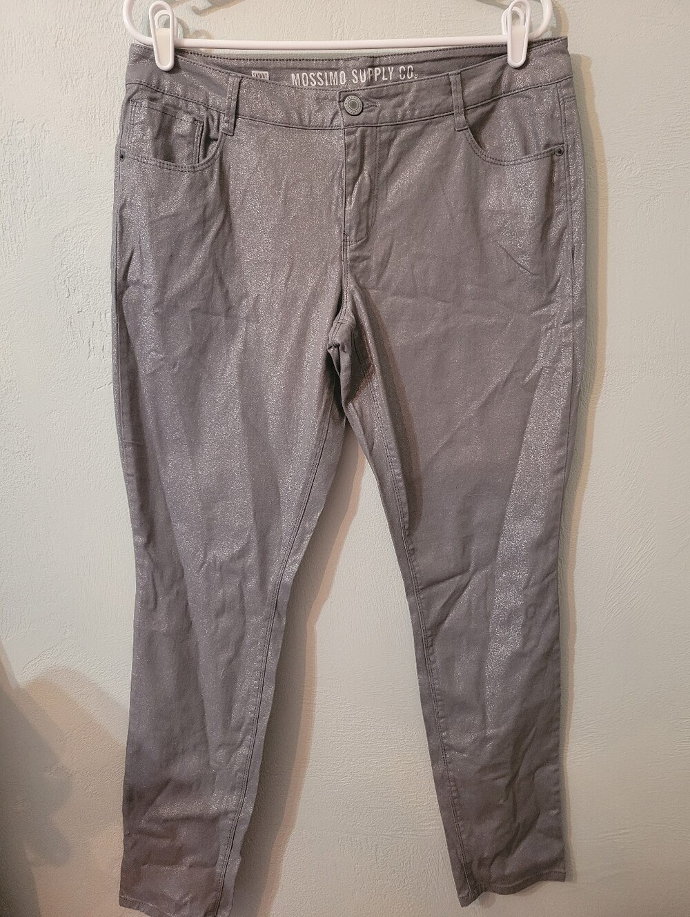 Mossimo Supply Co. Shimmering Cotton Skinny Pants Size 15! New Without Tag!